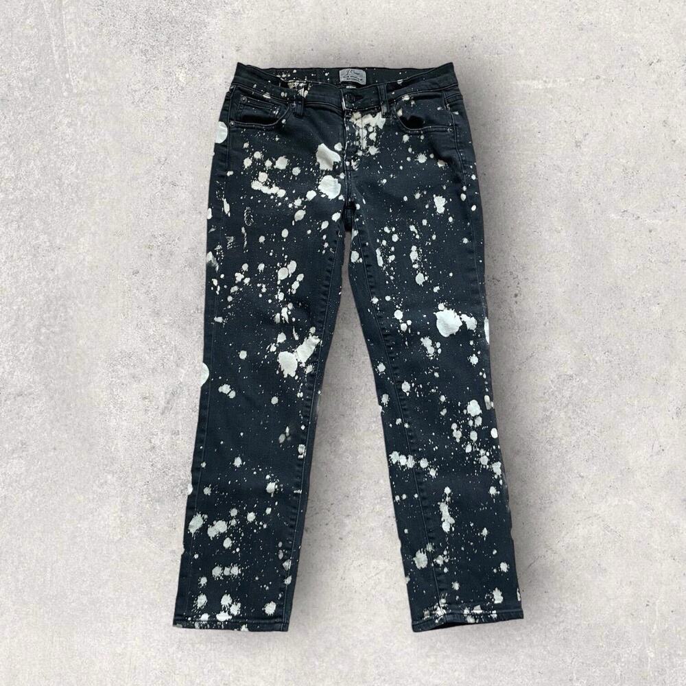 J Crew Women's Jeans Broken in Boyfriend Bleached Mid Rise 100% Cotton SZ/24P